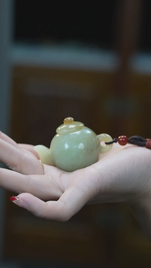 【闪购商品】和田玉手把未镶嵌把把壶