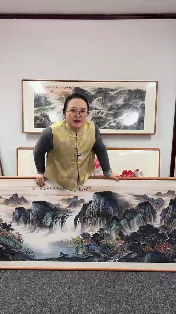 【闪购商品】国画紫气东来210*80绘画作品