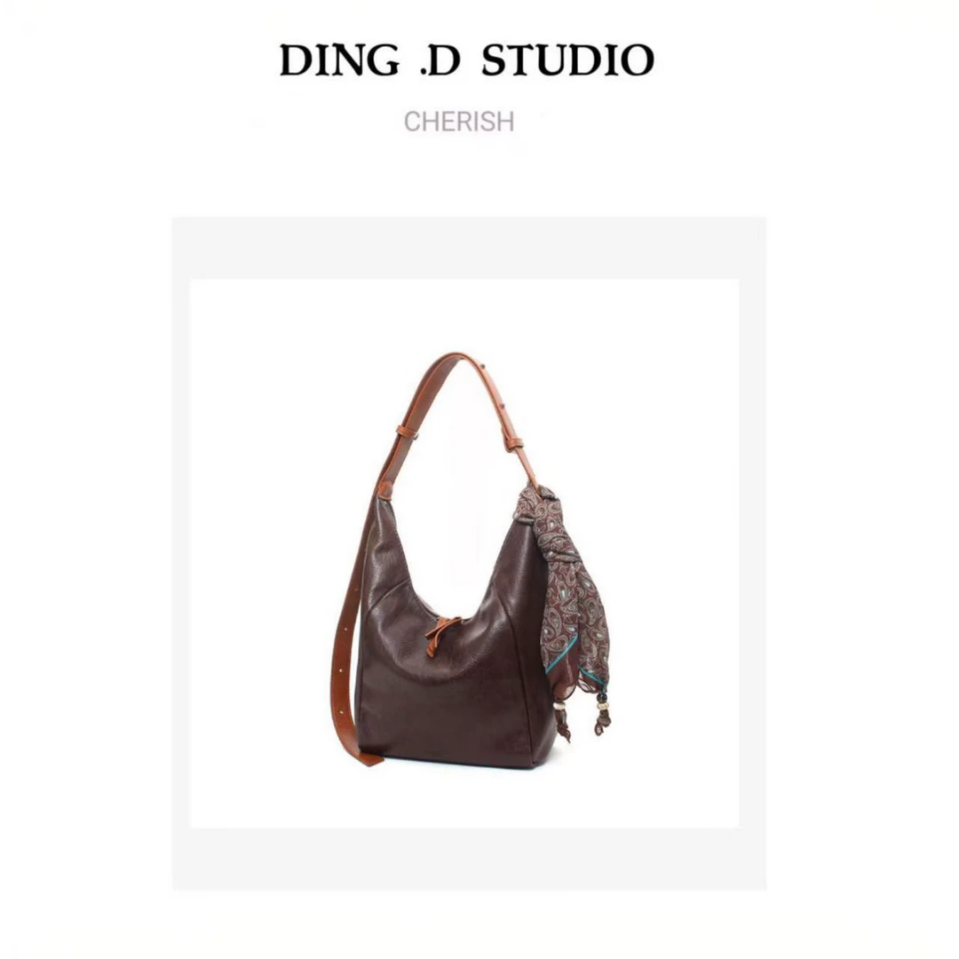【秋意浓】DING.D新品百搭简约单肩休闲时尚潮流ins女包24870