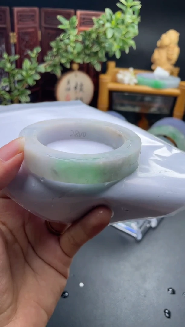 定制翡翠毛胚手镯未镶嵌毛胚定制52-57
