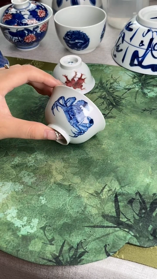 瓷片景德镇毛仔柴窑杯