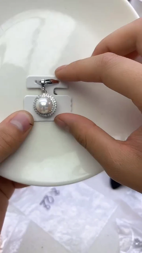 未镶嵌吊坠淡水珍珠白色系吊坠