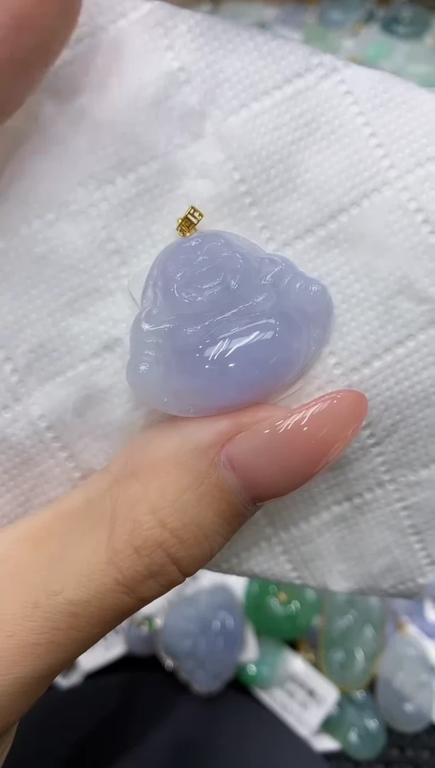 颈饰18K金镶嵌翡翠111111111111