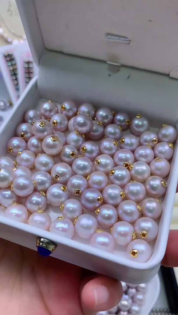 【闪购商品】淡水珍珠吊坠(不含链)银S925镶嵌多发其一