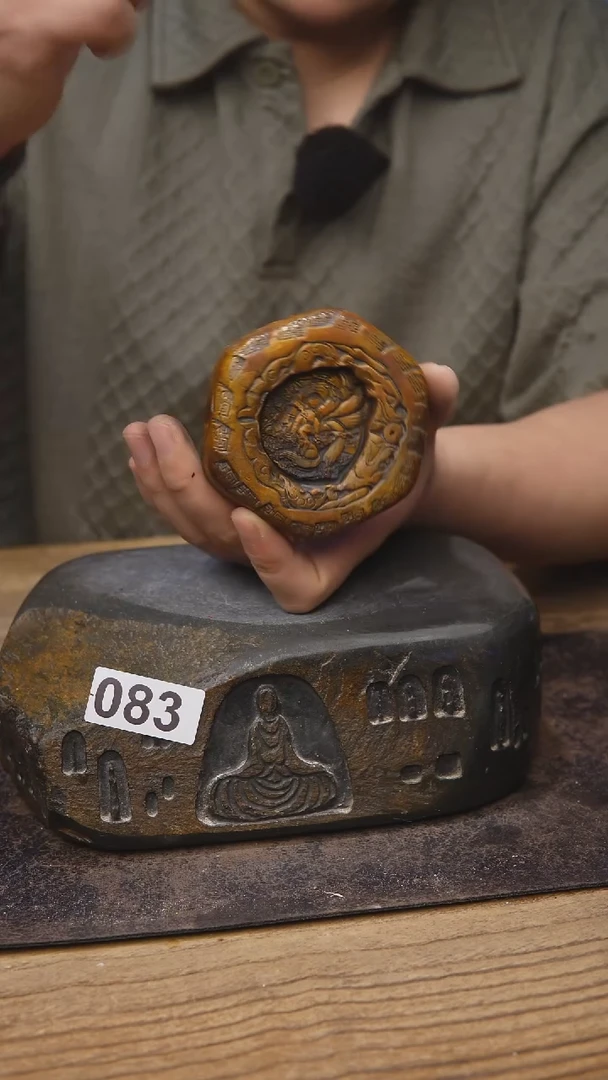 甘石陶艺麻线鼓款083
