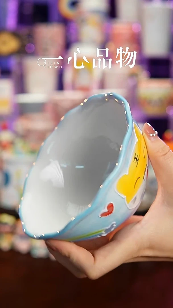 杯子瓷Y141景德镇手工手绘杯子摆件