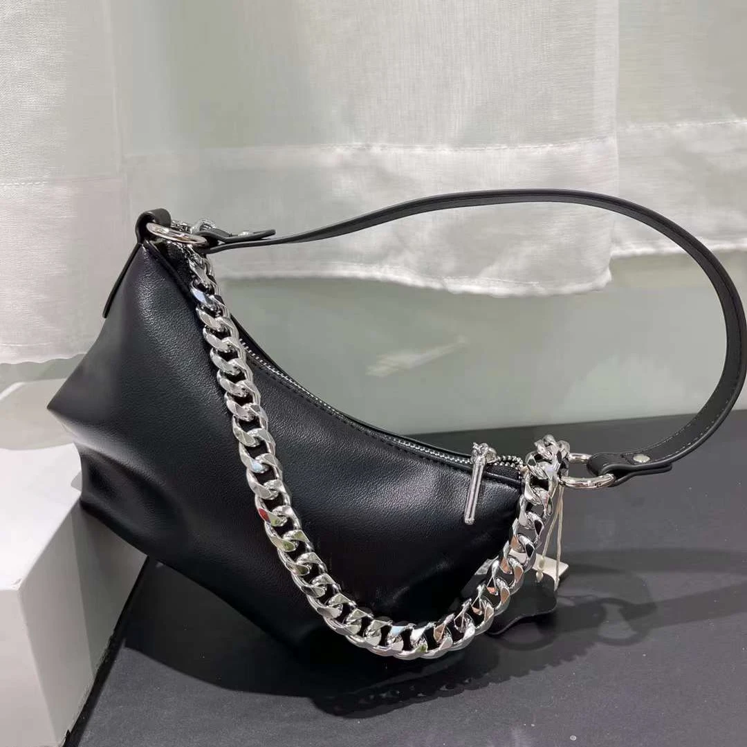 【尚恩CC】J-8334-黑色-轻奢百搭手提腋下新款斜跨女包