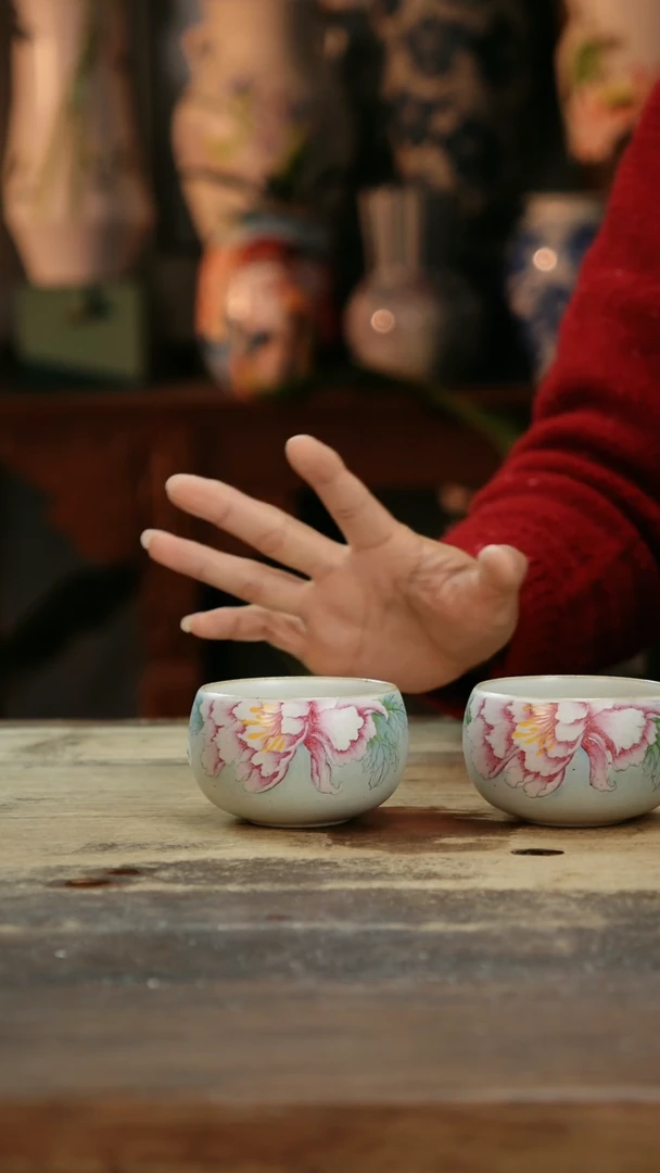 【闪购商品】瓷片景德镇纯手工釉下彩精品茶具