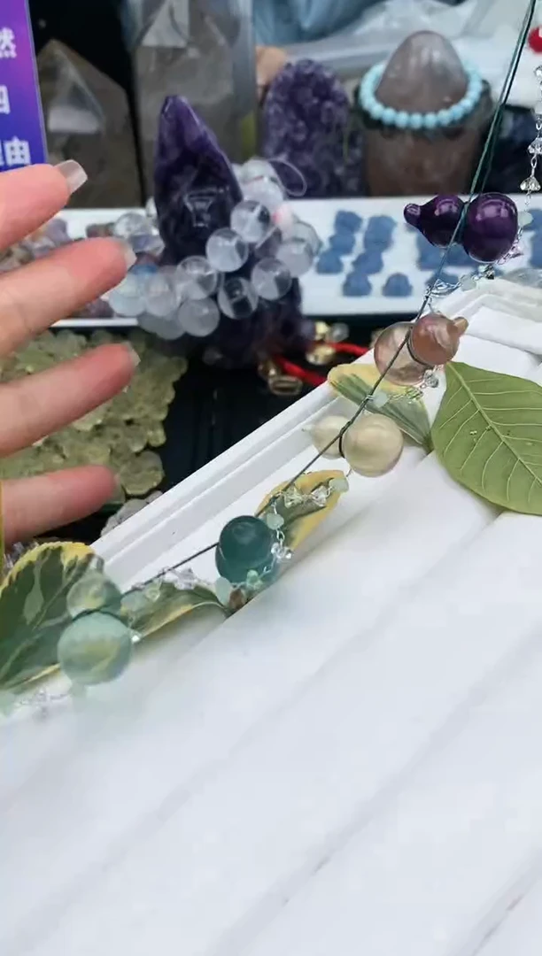 【闪购商品】萤石颈饰未镶嵌38a多样性发其一/1.15/1个