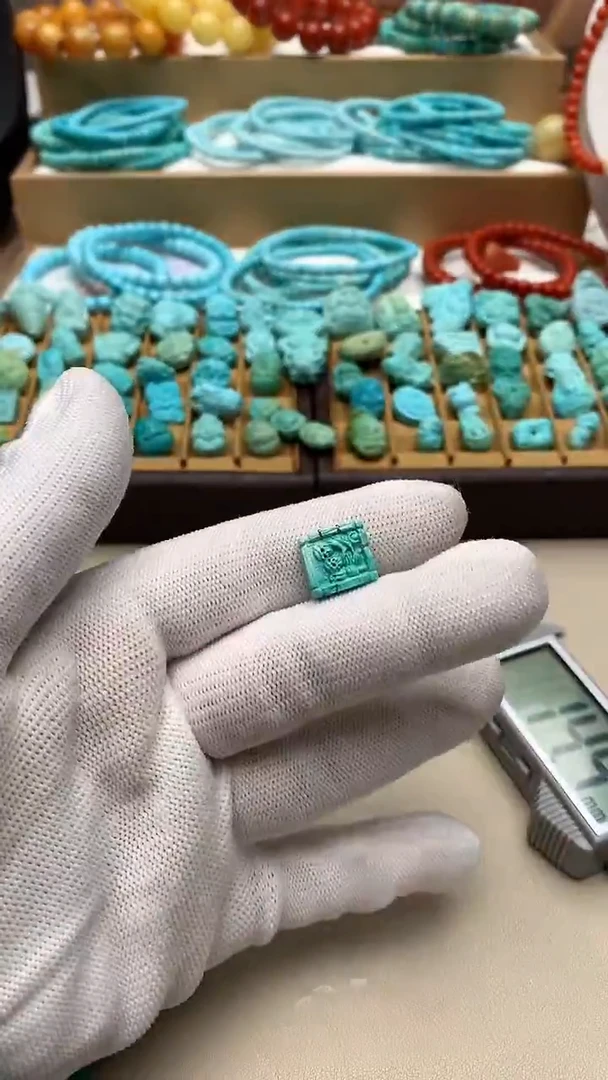 未镶嵌绿松石项链55