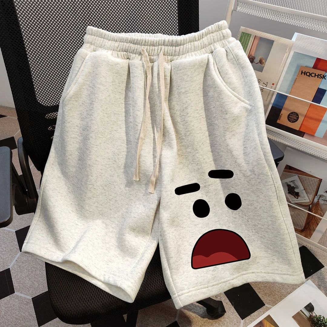 2025时尚夏季新款运动短裤男韩版宽松百搭薄款阔脚休闲五分裤学生