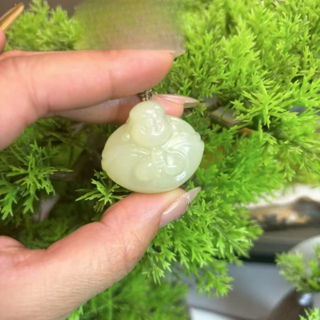 【30mm抱抱佛】青黄口首饰吊坠挂件礼品文化创意