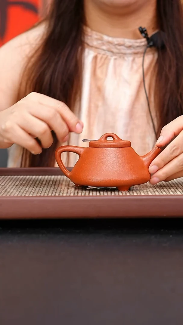 茶壶紫砂全手工绝红降坡子冶石瓢200