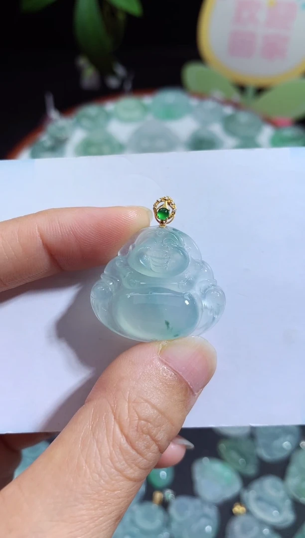 颈饰未镶嵌翡翠佛公