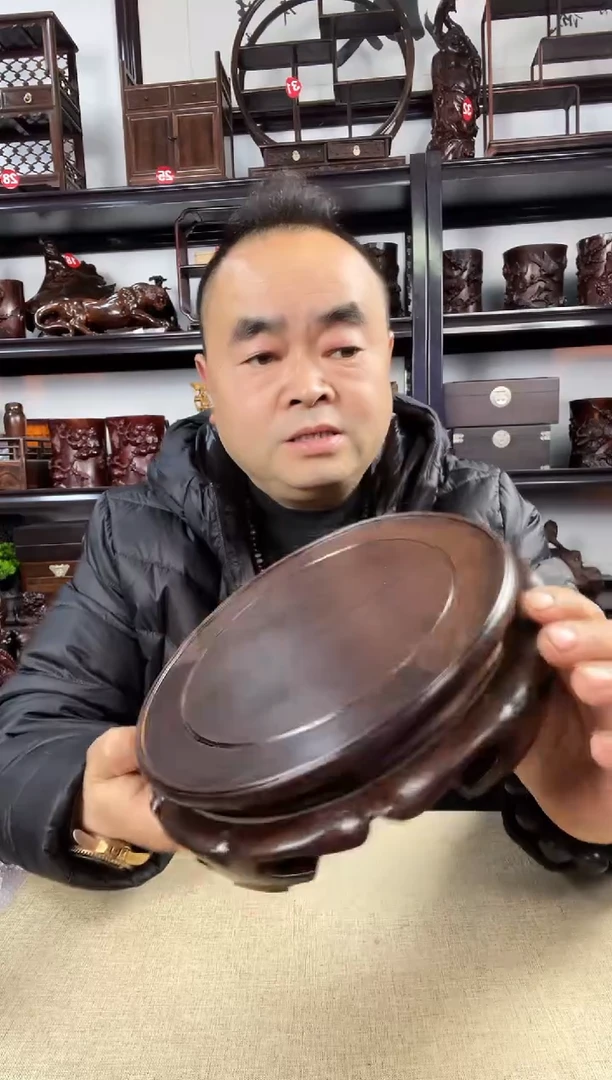 木老李红木工艺品327瑕疵
