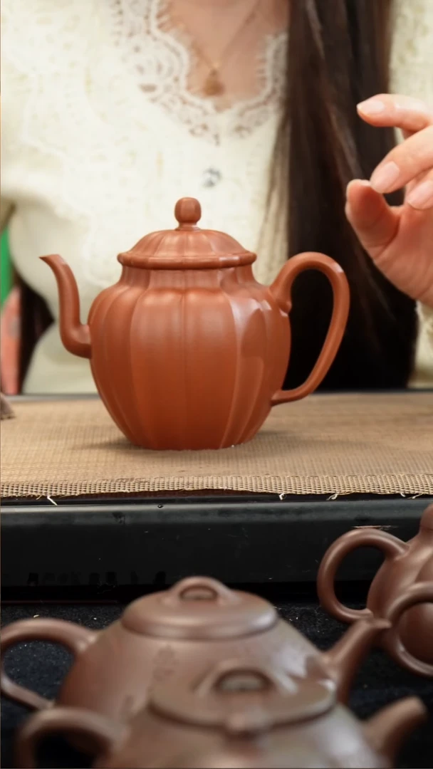 茶壶紫砂A***沙生砂朱泥银台醉客300