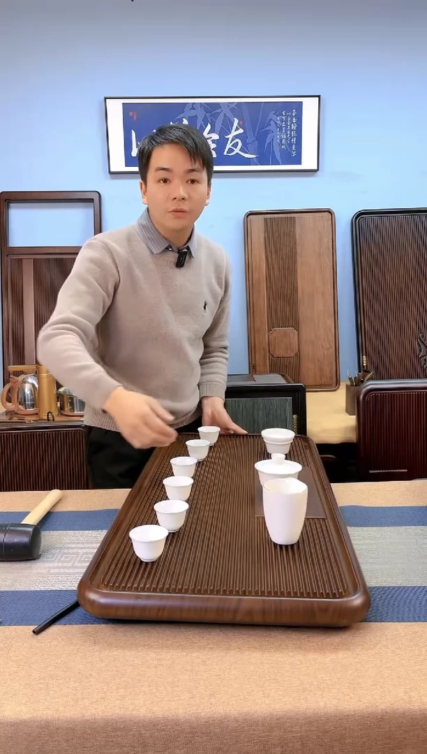 【闪购商品】凌龙黄色款式茶盘90*43*4