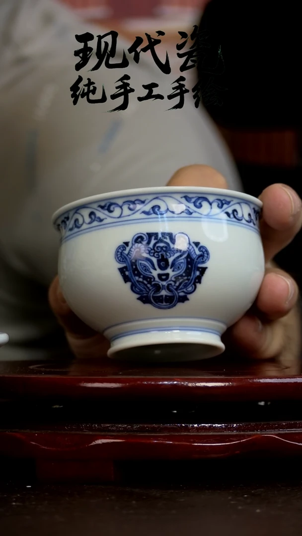 杯子纯手工手绘瓷瓷23
