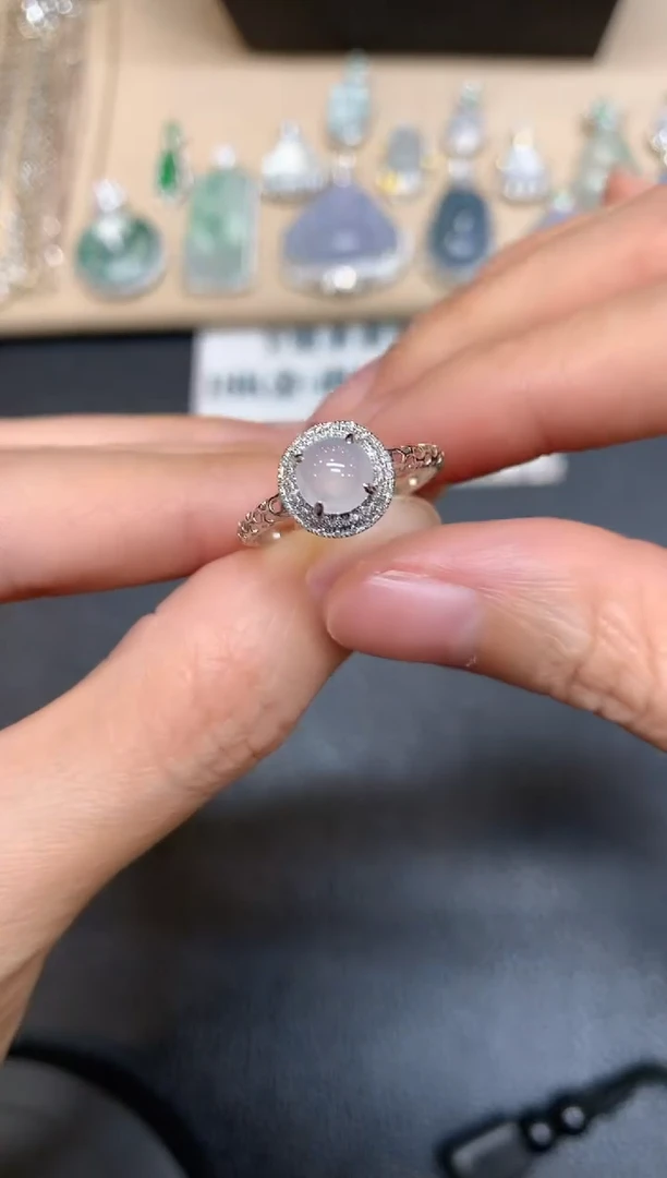 【闪购商品】翡翠戒指18K金镶嵌【无服务费