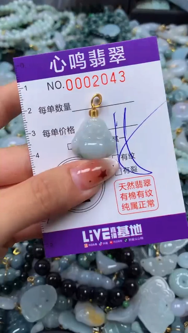 翡翠未镶嵌颈饰闪购002043
