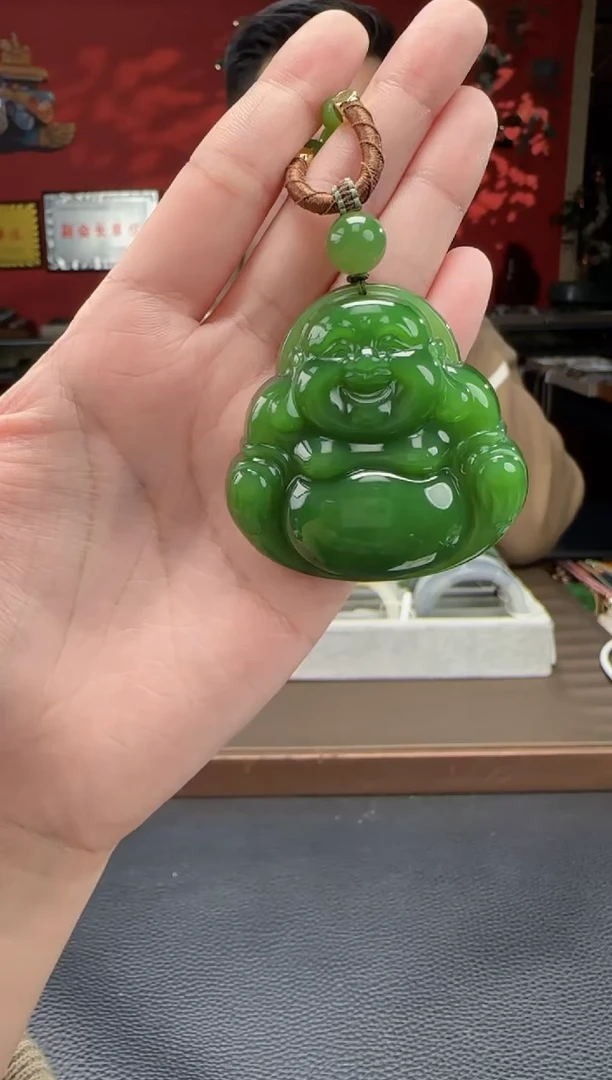 【闪购商品】和田玉.未镶嵌碧玉大佛