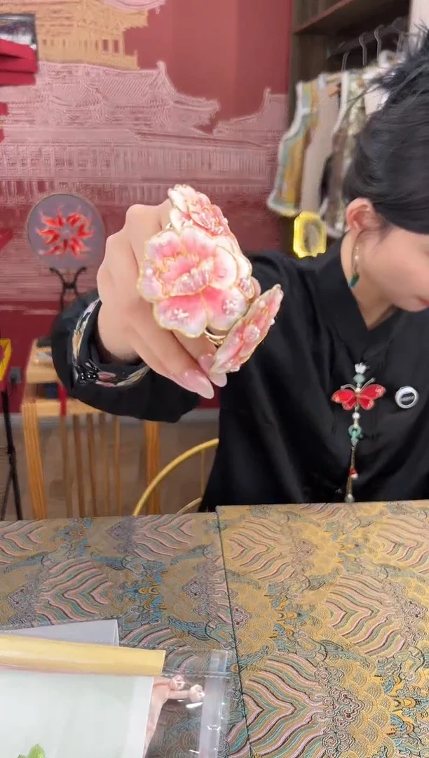 【闪购商品】刺绣苏绣手工刺绣丝巾扣