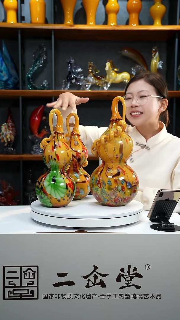 手工艺品琉璃小号葫芦颜色备注