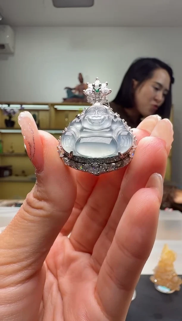 吊坠(不含链)未镶嵌翡翠佛公（多样性发其一）