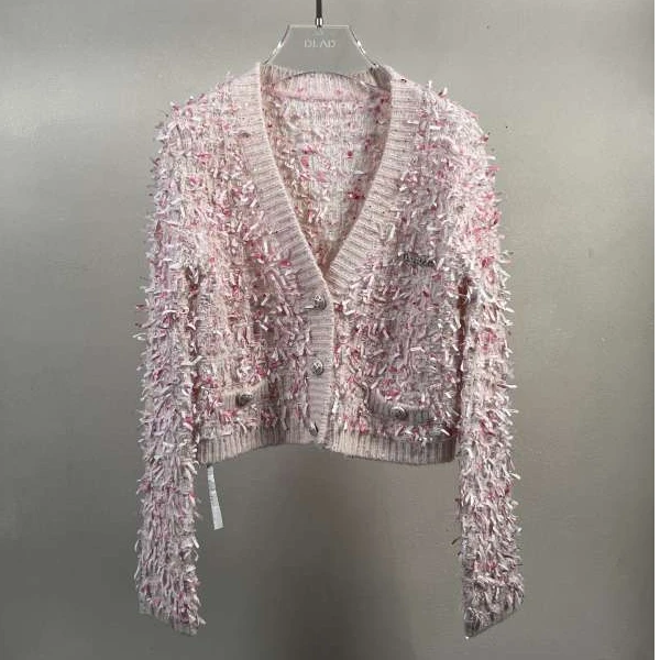 【九月专属】粉色针织开衫DD464749M0