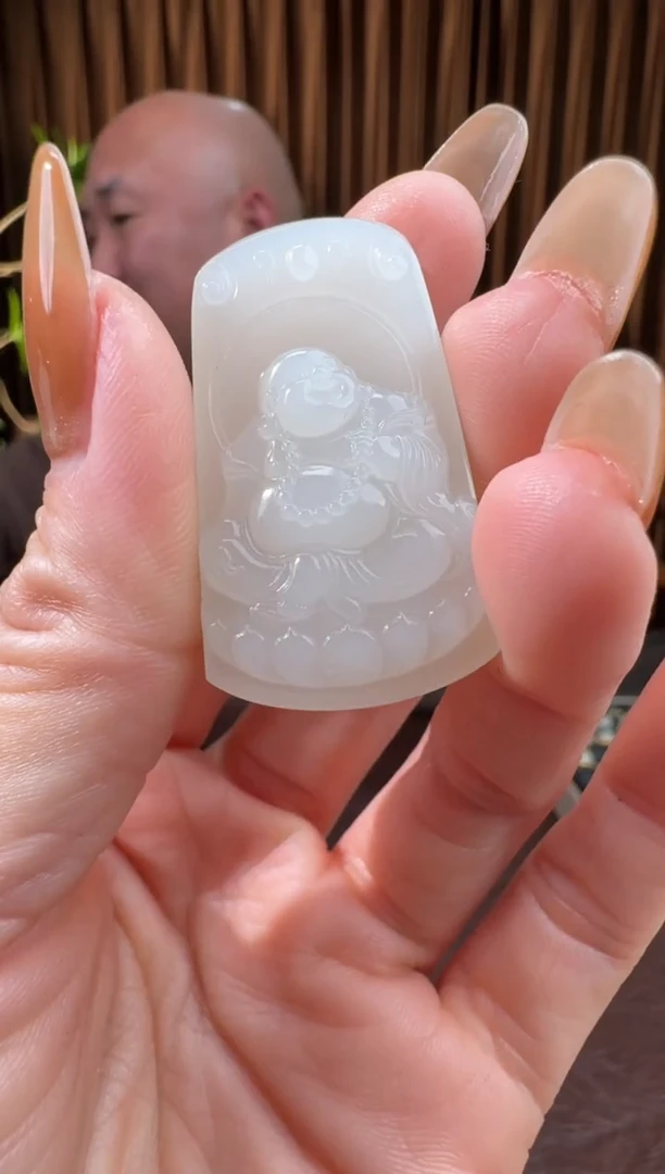 颈饰未镶嵌和田玉85冰王12.17多样性拍一发一