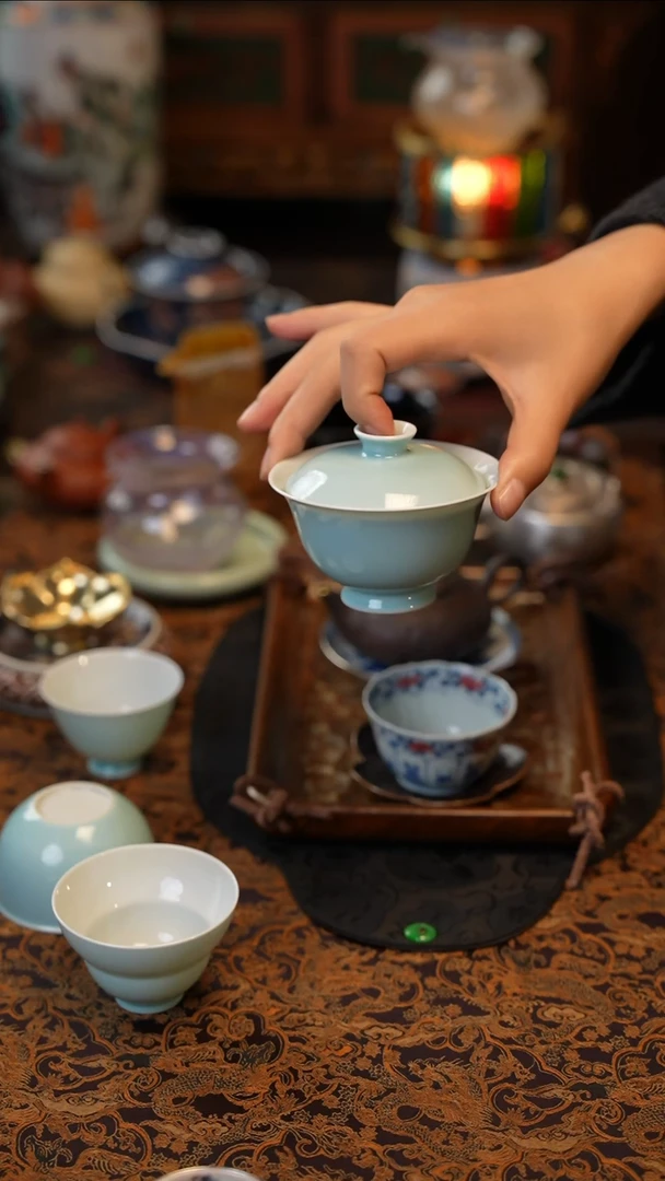 乐*璐盖碗 景德镇陶瓷福利款