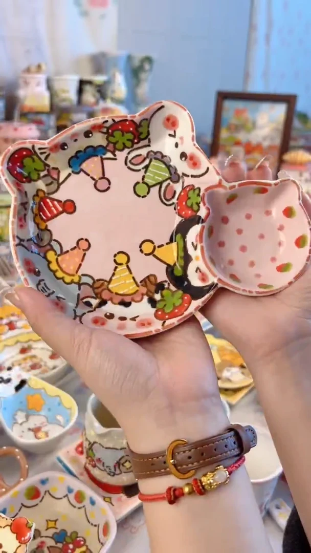 杯子陶景德镇手绘高温陶瓷微瑕处理