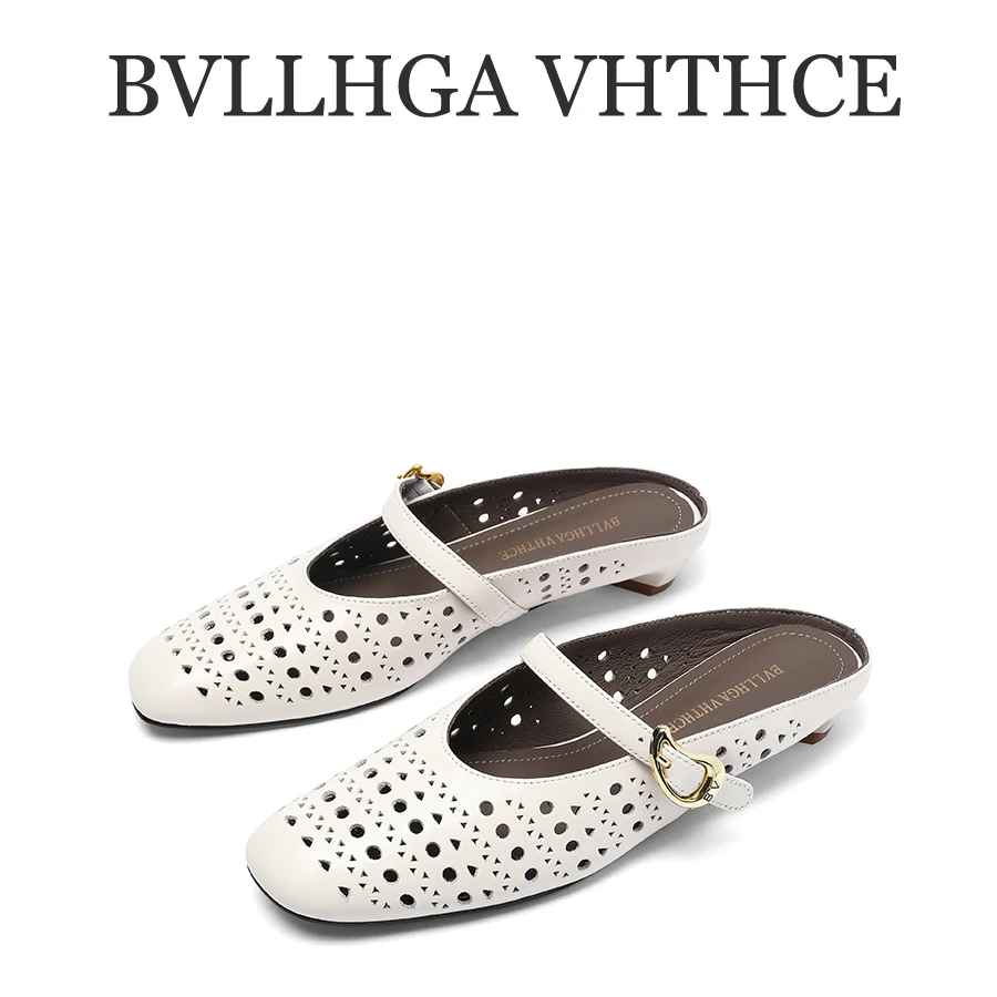 BV【芯片】 新款设计师满天星真皮百搭休闲半拖女 331