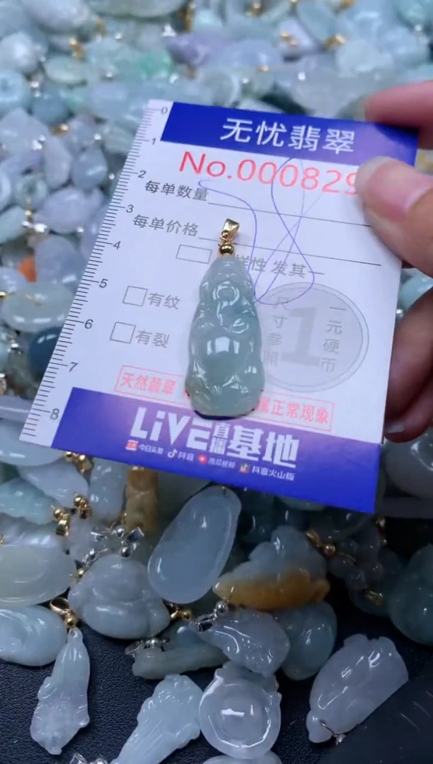 翡翠未镶嵌吊坠(不含链)8291
