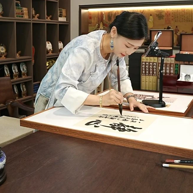 慕子老师书法作品  静心 带框作品