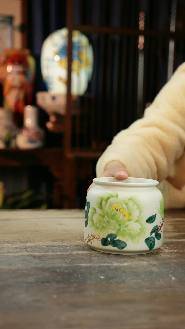 【闪购商品】瓷片景德镇纯手工釉下彩精品花瓶