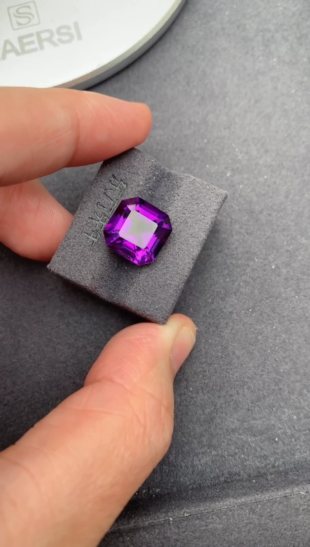 未镶嵌珠宝半成品紫晶6ct紫水晶  定制   BE