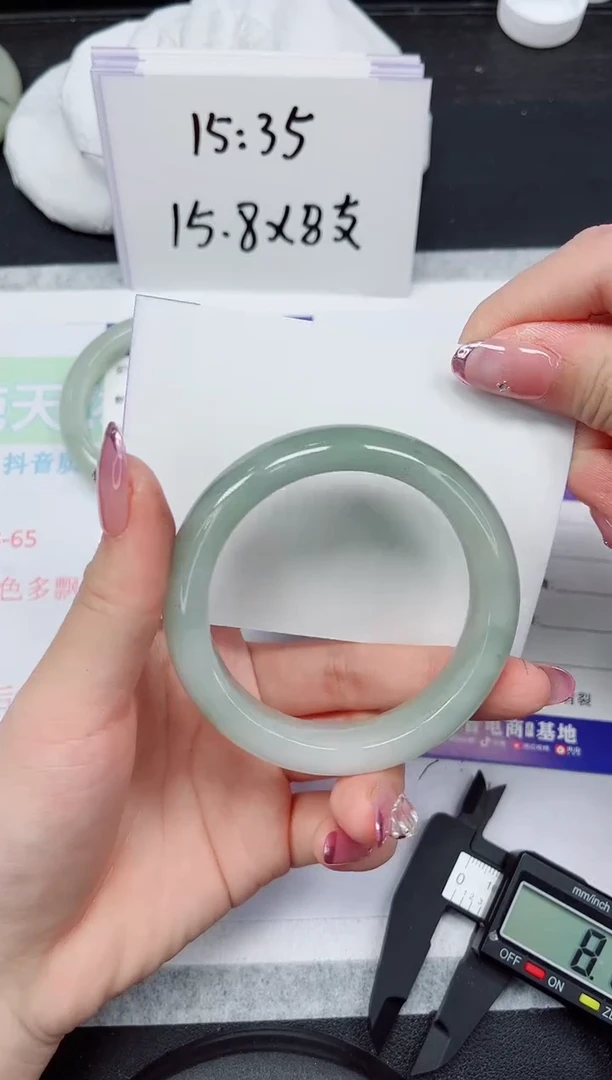 【闪购商品】石英质玉未镶嵌手镯483-53.5