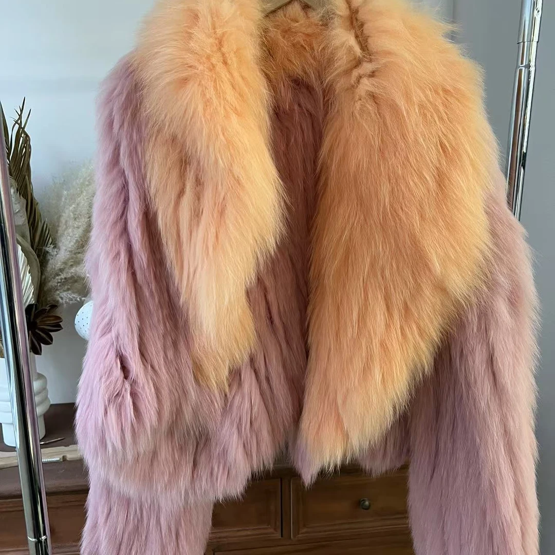 小众设计师款狐狸毛外套1138