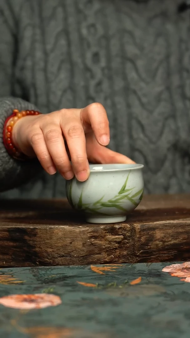【闪购商品】杯釉下彩手工手绘同款陶器