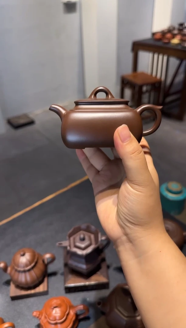 茶壶紫砂一长四方 紫砂壶