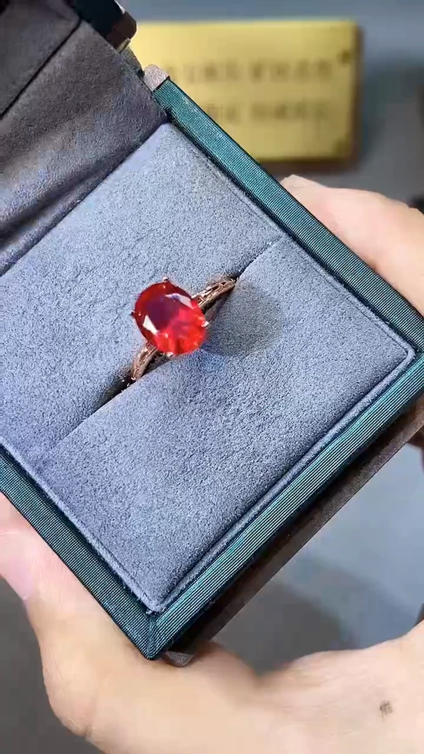 【闪购商品】红宝石戒指银S925镶嵌354