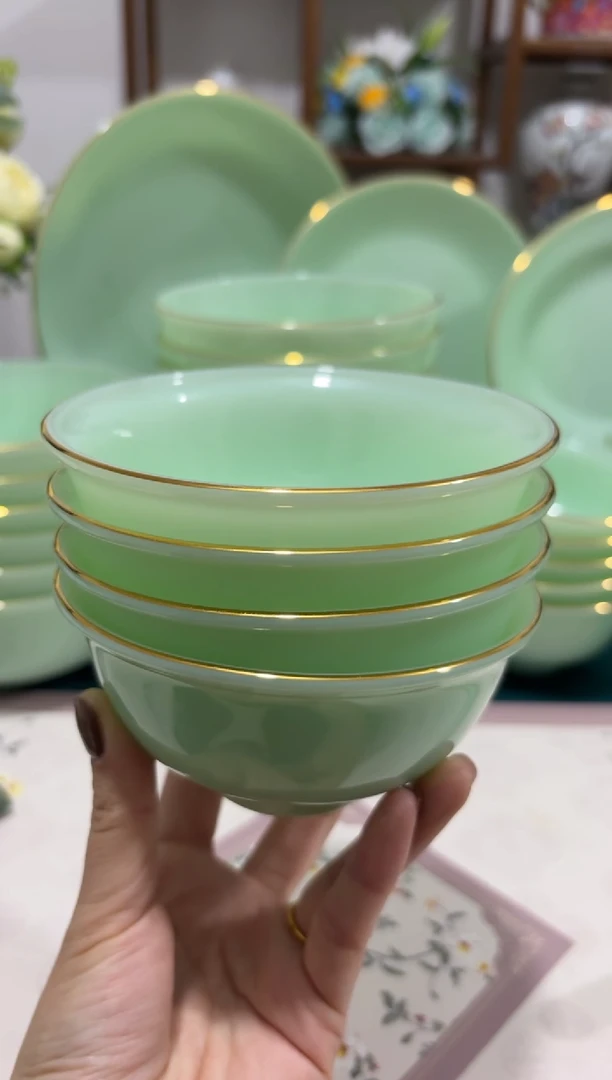 4.5英寸玉瓷碗4个口径11.5厘米