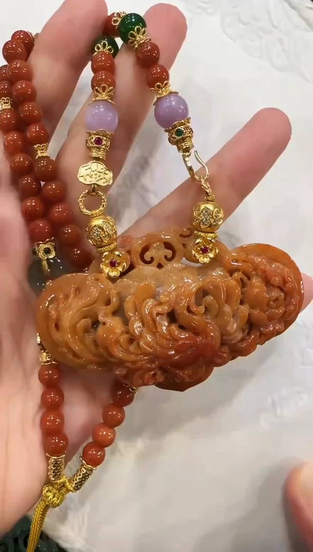 颈饰未镶嵌翡翠国风