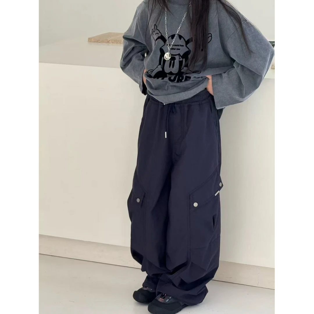 【豪宝贝】2025FW斜口袋休闲工装裤9017