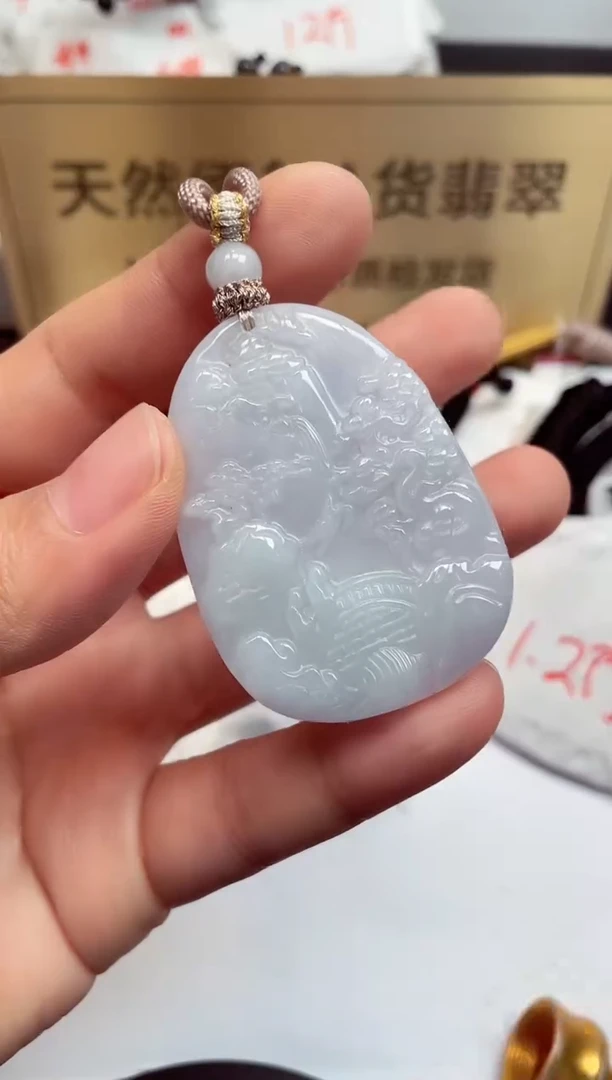 翡翠未镶嵌颈饰天然缅甸翡翠A货