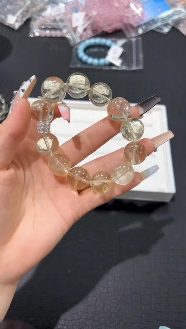 水晶手链未镶嵌4b多样性发其一【1条】默认微瑕