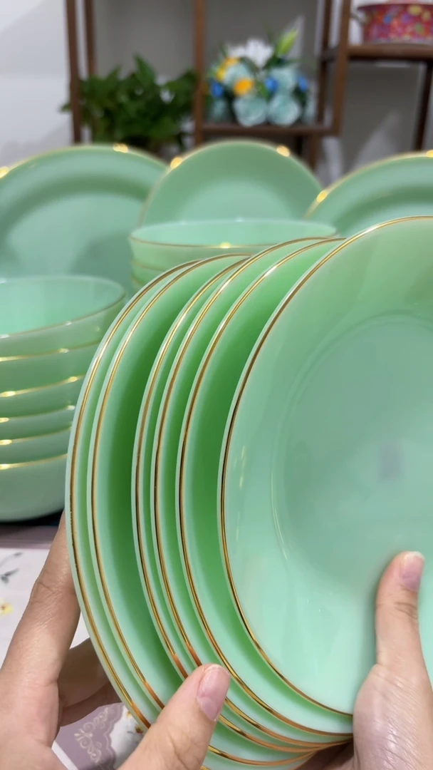 8英寸深盘6个  玉瓷【贝美】