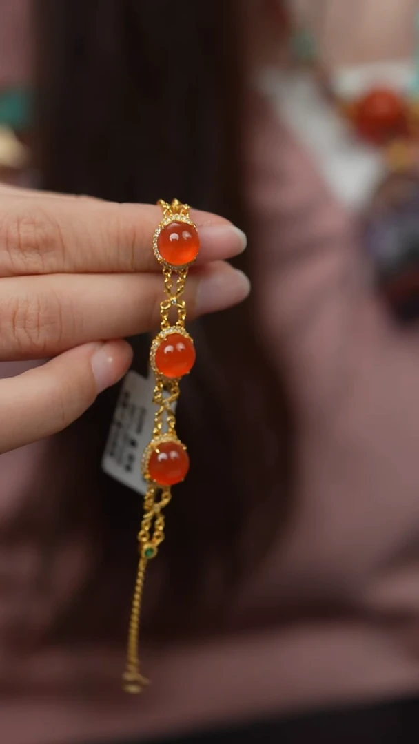 未镶嵌X106（多样性发一件）南红玛瑙手链