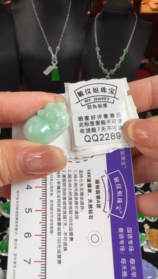 颈饰未镶嵌翡翠QQ2289猪